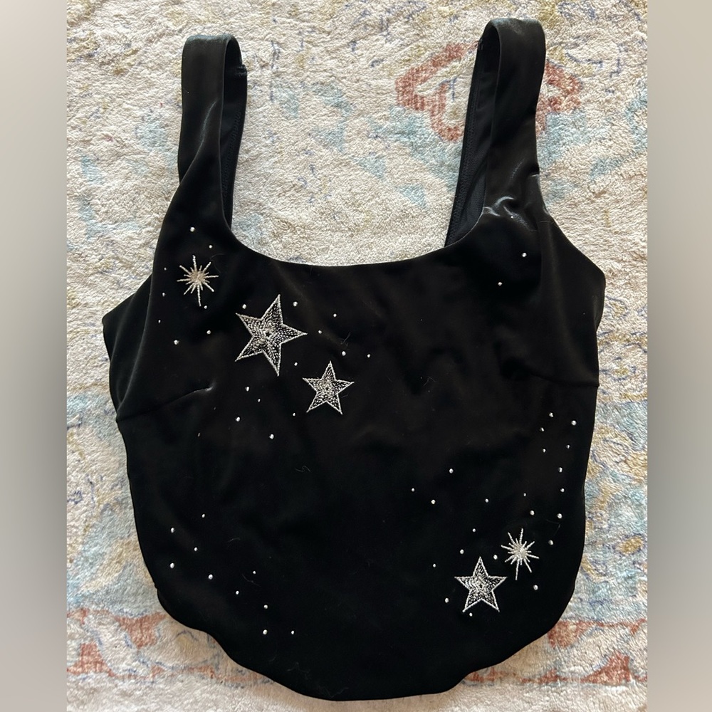 Victoria's Secret Starstruck Shine Velvet Corset Top, size Small